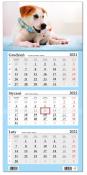 Opakowanie Kalendarz ścienny 2022 trójdzielny LUX Pies i Kot