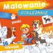 Malowanie-doklejanie. Pieski. Autor: WYDAWNICTWO SKRZAT. Dadada.pl Okładka książki Malowanie-doklejanie. Pieski