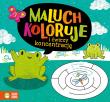 Maluch koloruje i ćwiczy koncentrację. Autor: Opracowanie zbiorowe. Dadada.pl Okładka książki Maluch koloruje i ćwiczy koncentrację