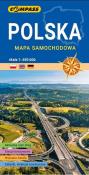 Mapa samochodowa. Polska 1:650 000 w.2021. Autor: praca zbiorowa. Dadada.pl Okładka książki Mapa samochodowa. Polska 1:650 000 w.2021