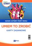 Pewny Start Nowe cztery pory roku Umiem to zrobić Karty zadaniowe. Autor:   Praca zbiorowa. Dadada.pl Okładka książki Pewny Start Nowe cztery pory roku Umiem to zrobić Karty zadaniowe