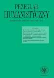 Przegląd Humanistyczny 2021/01. Autor: Mróz Maciej. Dadada.pl Okładka książki Przegląd Humanistyczny 2021/01