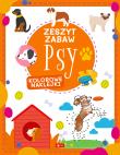 Psy. Zeszyt zabaw. Autor: Justyna Tkocz. Dadada.pl Okładka książki Psy. Zeszyt zabaw