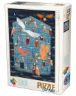 Opakowanie Puzzle 1000 Andrea Kurti, Sowy w domu