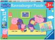 Opakowanie Puzzle 2x12 Świnka Peppa