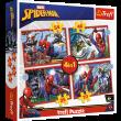 Opakowanie Puzzle 4w1 Bohaterski SpiderMan 34384