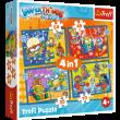 Opakowanie Puzzle 4w1 Super akcja Super Things 34390