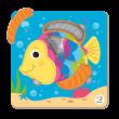 Opakowanie Puzzle Sorter mini 5 elementów Ryba DOP300362