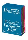 „W drogę!!!”, „Do domu!!!”, „Jeść!!!” - komplet w etui z audiobookami. Autor: Jerzy Bralczyk. Dadada.pl Okładka książki „W drogę!!!”, „Do domu!!!”, „Jeść!!!” - komplet w etui z audiobookami