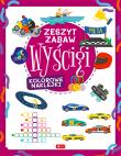 Wyścigi. Zeszyt zabaw. Autor: Justyna Tkocz. Dadada.pl Okładka książki Wyścigi. Zeszyt zabaw