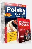 Atlas samochodowy Polska + instr. pierwszej pomocy. Autor:   Praca zbiorowa. Dadada.pl Okładka książki Atlas samochodowy Polska + instr. pierwszej pomocy