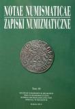 Okładka książki Notae Numismaticae. Zapiski Numizmatyczne T.9