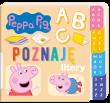 Peppa Pig. Poznaję litery. Autor: Irena Brignull. Dadada.pl Okładka książki Peppa Pig. Poznaję litery