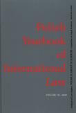 Opakowanie Polish Yearbook of International Law Tom XL