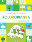 Przedszkolak w świecie barw. Kolorowanka 4+. Autor: praca zbiorowa. Dadada.pl Okładka książki Przedszkolak w świecie barw. Kolorowanka 4+