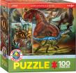 Opakowanie Puzzle 100 Smartkids Carnivorous Dinosaurs 6100-0359