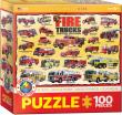 Opakowanie Puzzle 100 Smartkids Fire Trucks 6100-0239