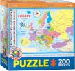 Opakowanie Puzzle 200 Smartkids Map of Europa 6200-5374