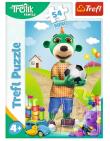 Opakowanie Puzzle 54 mini Wesoły świat Treflików 2 TREFL