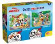 Opakowanie Puzzle MaxiFloor Mickey 2x12