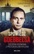 Spowiedź Goebbelsa. Autor: Christopher Macht. Dadada.pl Okładka książki Spowiedź Goebbelsa