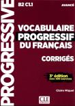 Okładka książki Vocabulaire Progressif du Francais Avance klucz Poziom B2-C1.1