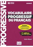Okładka książki Vocabulaire progressif du Francais Avance Podręcznik + CD