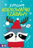 Zimowe kolorowanki i zabawy z szopem. Autor: Opracowanie zbiorowe. Dadada.pl Okładka książki Zimowe kolorowanki i zabawy z szopem