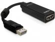 Adapter DELOCK 61849 (DisplayPort M - HDMI F; 0,20m; kolor czarny). Wydawca: Delock. Dadada.pl Opakowanie Adapter DELOCK 61849 (DisplayPort M - HDMI F; 0,20m; kolor czarny)