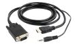 Adapter GEMBIRD A-HDMI-VGA-03-10 (HDMI M - D-Sub (VGA), Jack stereo 3,5 mm M; 3m; kolor czarny). Wydawca: Gembird. Dadada.pl Opakowanie Adapter GEMBIRD A-HDMI-VGA-03-10 (HDMI M - D-Sub (VGA), Jack stereo 3,5 mm M; 3m; kolor czarny)