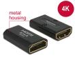 DELOCK ADAPTER HDMI (F) -> HDMI (F) BECZKA CZAARNY 4K 65659. Wydawca: Delock. Dadada.pl Opakowanie DELOCK ADAPTER HDMI (F) -> HDMI (F) BECZKA CZAARNY 4K 65659