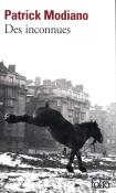 Des inconnues. Autor: Patrick Modiano. Dadada.pl Okładka książki Des inconnues