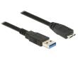 Kabel DELOCK 85071 (USB 3.0 M - Micro USB typu B M; 0,50m; kolor czarny). Wydawca: Delock. Dadada.pl Opakowanie Kabel DELOCK 85071 (USB 3.0 M - Micro USB typu B M; 0,50m; kolor czarny)