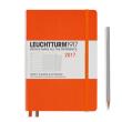 Opakowanie Kalendarz tygodniowy z notatnikiem 2017 Medium pomarańczowy Leuchtturm1917