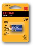 Opakowanie KODAK BATERIE LITOWA MAX 123 LA BLISTER 1 SZT.