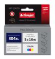 Multipack Activejet ARP-304CRX (zamiennik HP 304XL N9K07AE; Supreme; 3x16ml; kolor). Wydawca: Activejet. Dadada.pl Opakowanie Multipack Activejet ARP-304CRX (zamiennik HP 304XL N9K07AE; Supreme; 3x16ml; kolor)