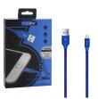 Opakowanie NAFUMI KABEL USB LIGHTNING 3A NIEBIESKI 3000MAH QUICK CHARGER QC 3.0 2M IPHONE NFM-A2000 BLUE