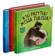 Pakiet Kto przytuli Misia Tulisia / Kochamy Cię, Misiu Tulisiu / Miś Tuliś idzie do przedszkola. Autor: David Melling. Dadada.pl Okładka książki Pakiet Kto przytuli Misia Tulisia / Kochamy Cię, Misiu Tulisiu / Miś Tuliś idzie do przedszkola