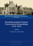 Opakowanie Protokoły posiedzeń Senatu Uniwersytetu Poznańskiego 1919-1939. Tom III: 11 IX 1931-21 IX 1939