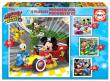 Opakowanie Puzzle 12+16+20+25 Myszka Miki i raźni rajdowcy G3