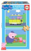 Opakowanie Puzzle 2x9 Świnka Peppa (drewniane) G3