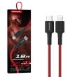 Opakowanie SOMOSTEL KABEL USB TYP-C 3.6A CZERWONY 18W 1M POWER DELIVERY SMS-BW05 PD TYPC-TYPC RED SMS-BW05