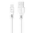 Opakowanie SOMOSTEL ŁADOWARKA SIECIOWA 2A + KABEL IPHONE BIAŁA SOMOSTEL 2100MAH 2XUSB DUAL SMS-A13 SMS-A13