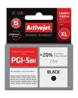 Tusz Activejet AC-5BR (zamiennik Canon PGI-5BK; Premium; 27 ml; czarny). Wydawca: Activejet. Dadada.pl Opakowanie Tusz Activejet AC-5BR (zamiennik Canon PGI-5BK; Premium; 27 ml; czarny)
