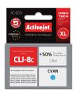 Tusz Activejet AC-8CR (zamiennik Canon CLI-8C; Premium; 13 ml; niebieski). Wydawca: Activejet. Dadada.pl Opakowanie Tusz Activejet AC-8CR (zamiennik Canon CLI-8C; Premium; 13 ml; niebieski)