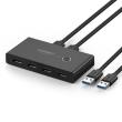 Okładka książki UGREEN SWITCH PRZEŁĄCZNIK KVM USB 2X4 USB 3.0 CZAR
