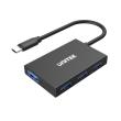 Opakowanie UNITEK HUB USB-C 10GBPS, 4X USB-A, H1301A