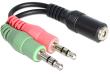 Adapter DELOCK 65459 (Mini Jack x2 M - Jack F; 0,12m; kolor czarny). Autor: Irena Brignull. Dadada.pl Okładka książki Adapter DELOCK 65459 (Mini Jack x2 M - Jack F; 0,12m; kolor czarny)
