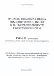 Okładka książki Badanie mowy pakiet B - promoc. przedszkola...
