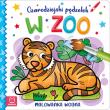 Czarodziejski pędzelek. W zoo. Malowanka wodna. Autor: Sylwia Kajdana. Dadada.pl Okładka książki Czarodziejski pędzelek. W zoo. Malowanka wodna